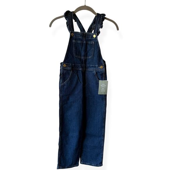 NEW H&M Girls Denim Overalls NWT 6 - Picture 1 of 11